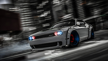 Dodge Challenger drift HD wallpaper