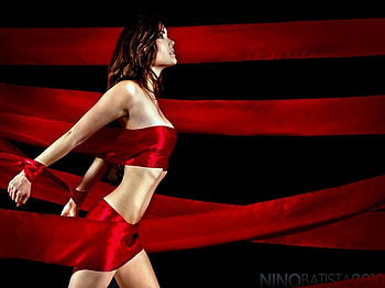 WRAPED IN RED, saten, model, wrape, wraped red HD wallpaper