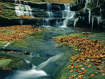 Landscape, Waterfalls HD wallpaper