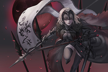 Jeanne DArc Alter Avenger Fate Grand Order, fate-grand-order, anime-girl, anime, artwork, artist, digital-art, fantasy, artstation HD wallpaper