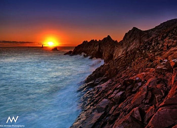 Pointe du Raz, France - Bretagne sunset, sea, pointe du raz, beautiful, france, sunset, beach HD wallpaper