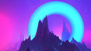 High Peak Digital Sun Illustration, digital-art, artist, artwork, illustration, behance HD wallpaper
