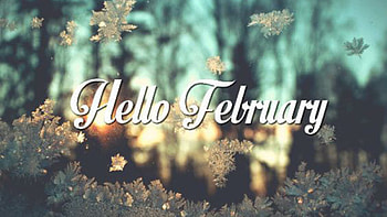 Hello February Colorful Blur Background February HD wallpaper