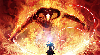 Gandalf vs Balrog, , Top backgrounds, Movies HD wallpaper