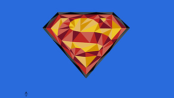 Superman, logo, low play, art HD wallpaper