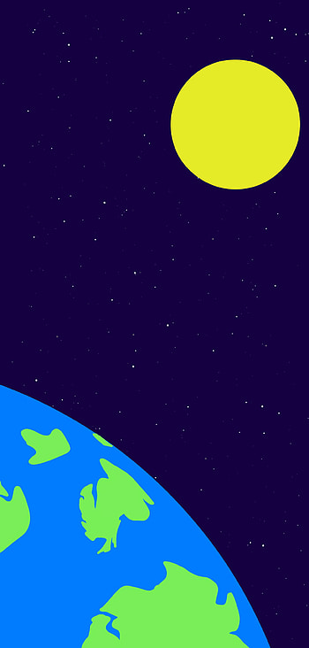 Earth like planet, painted, space HD phone wallpaper