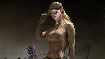 Cap Girl With Archery, artist, artwork, artstation HD wallpaper