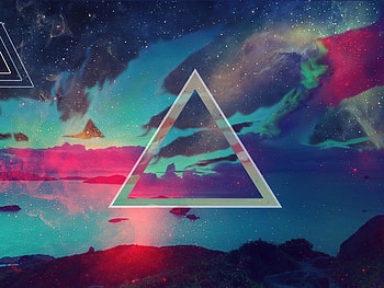 Triangle Sky Geometry Abstract , abstract, triangle HD wallpaper