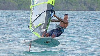 Foiling on Bonaire, Aquatic flight, Elevating the sport, Hydrofoil mastery HD wallpaper