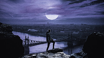 Contemplating Life S Darkest Phases, alone, dark, artist, artwork, digital-art HD wallpaper