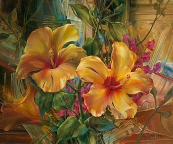 Hibiscus, art, Adorable, flower HD wallpaper