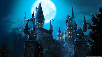 ... hogwarts castle cave ... HD wallpaper