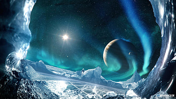 Sci Fi, planetscape, space, planet, spaceship HD wallpaper