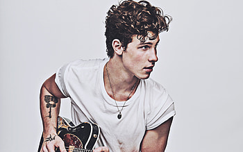 Shawn Mendes, Guitar player, Canadian singer, hoot HD wallpaper