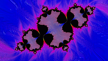 Trippy Psychedelic Fractal, trippy, psychedelic, trance, blue, dark, Abstract, fractal, abstract blue HD wallpaper