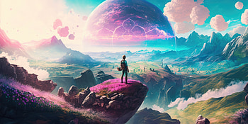 AI Artistic Landscape: Beyond Imagination, AI Art, artistic, landscape HD wallpaper