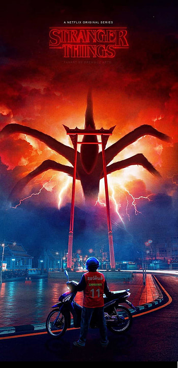 Stranger things, cloud, sky, Strangerthings, Season4, strangerthingsseason4, demon, netflix HD phone wallpaper