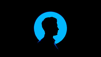 Dark, Silhouette, Human, Person, Circle, Profile HD wallpaper