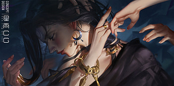 Fantasy girl, frumusete, fantasy, art, moon, face, earring, star cg, hand, luminos HD wallpaper