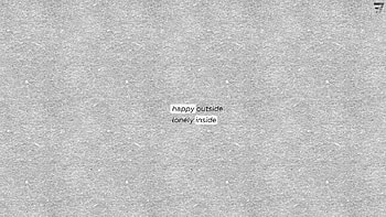 Happy Outside Lonely Inside, typography, lonely, sad, comments, msg HD wallpaper