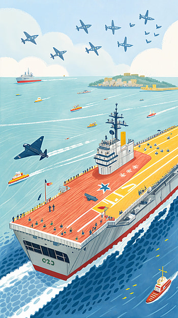 Aircraft Carrier in Action - Dynamic , ocean HD phone wallpaper