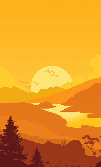Firewatch sunrise minimal , Gaming HD phone wallpaper