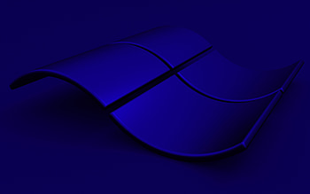 Windows dark blue logo, , dark blue backgrounds, creative, OS, Windows 3D logo, artwork, Windows 3D wavy logo, Windows logo, Windows HD wallpaper