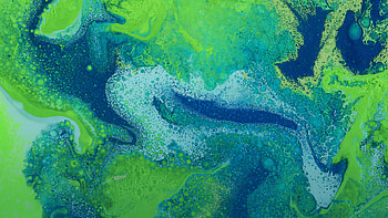 Green Abstract , abstract, shapes, green HD wallpaper