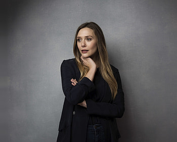 Looking away, long hair, Elizabeth Olsen HD wallpaper