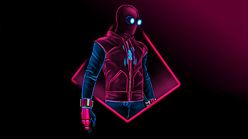 Miles Morales Neon Art, spiderman, superheroes, artwork, digital-art, artist, behance HD wallpaper
