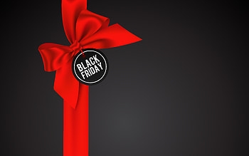 Black Friday, , red silk bow, Sale background, red silk ribbon, black friday elements, November 26 2021, Black Friday background HD wallpaper