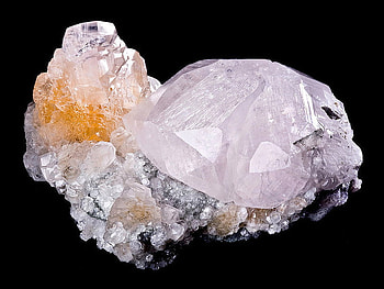 EXCEPTIONAL! Stunning specimen featuring two distinct habits of Calcite, side by side!, calcite, glowing, crystal, mineral HD wallpaper