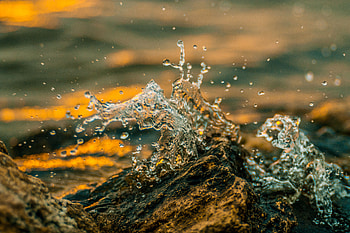 Water, Drops, Macro, Spray, Splash HD wallpaper