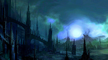gothic town HD wallpaper