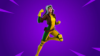 Marvel Rogue Fortnite Skin Purple Background Fortnite HD wallpaper