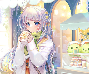 Cozy Café Anime Girl —, Anime, girl, anime girl HD wallpaper