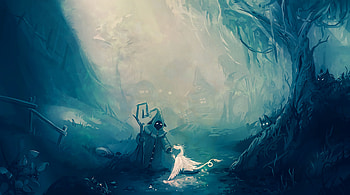 Art, Fog, Dragon, Wanderer HD wallpaper