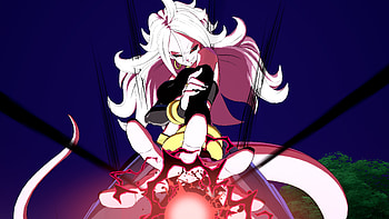 Dark power, long hair, Dragon ball, Android 21 HD wallpaper