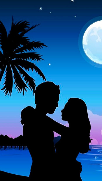 Love Story, Beautiful, Painting, couple HD phone wallpaper