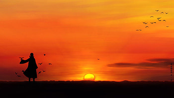 Itachi Uchiha Sunset Anime Landscape 3180 HD wallpaper