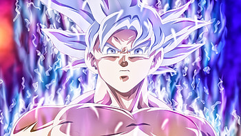 Goku MUI, facial expression, pink HD wallpaper