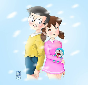 nobita shizuka shizuka and nobita pixshark galleries. Cute love , Cartoon , Cute love cartoons HD wallpaper