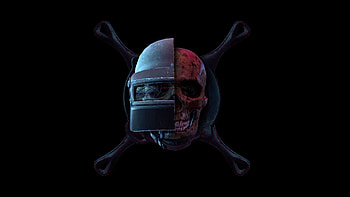PUBG Skull & Helmet HD wallpaper