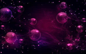 purple 3d balls, background with purple balls, 3d spheres background, purple 3d spheres, purple creative 3d background HD wallpaper