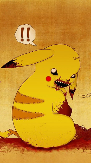Pikachu, scary HD phone wallpaper