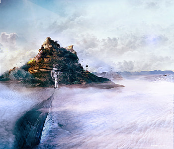 Ice Fountain , fountain HD wallpaper