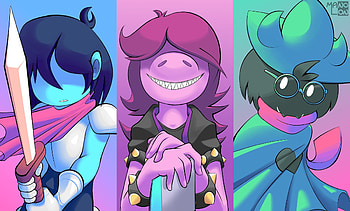 Video Game, Deltarune, Kris (Deltarune), Ralsei (Deltarune), Susie (Deltarune) HD wallpaper
