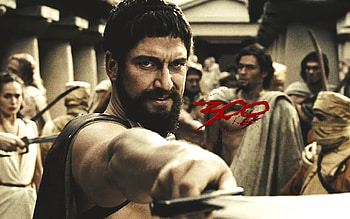 King Leonidas Holding A Sword, leonidas, 300, sword, king HD wallpaper