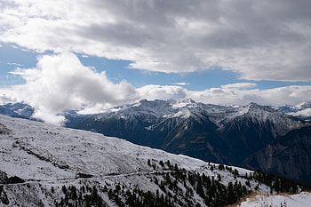 Nature, Mountains, Snow, Rocks, Snow Covered, Snowbound, Slope HD wallpaper