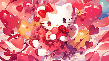 Valentine's Day Hello Kitty, Anime, Hello Kitty, Valentine's Day, sanrio HD wallpaper